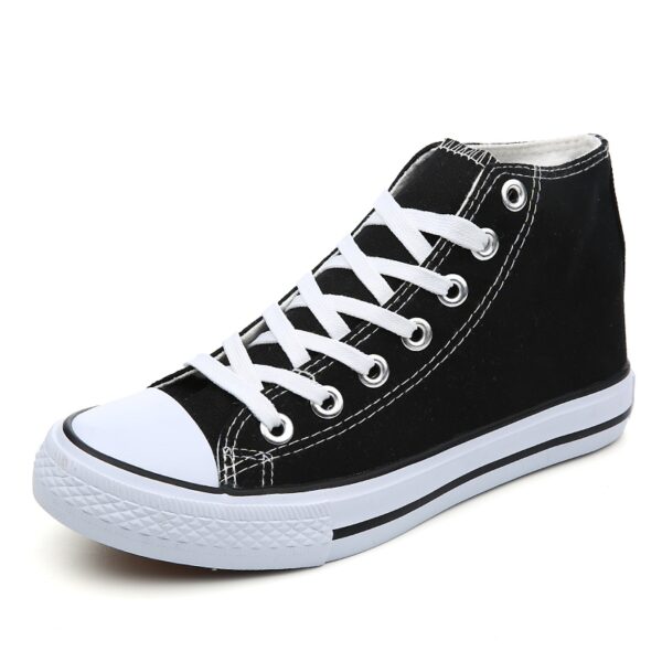 Canvas Sneakers High Lace Up Casual Walking Shoes-6637